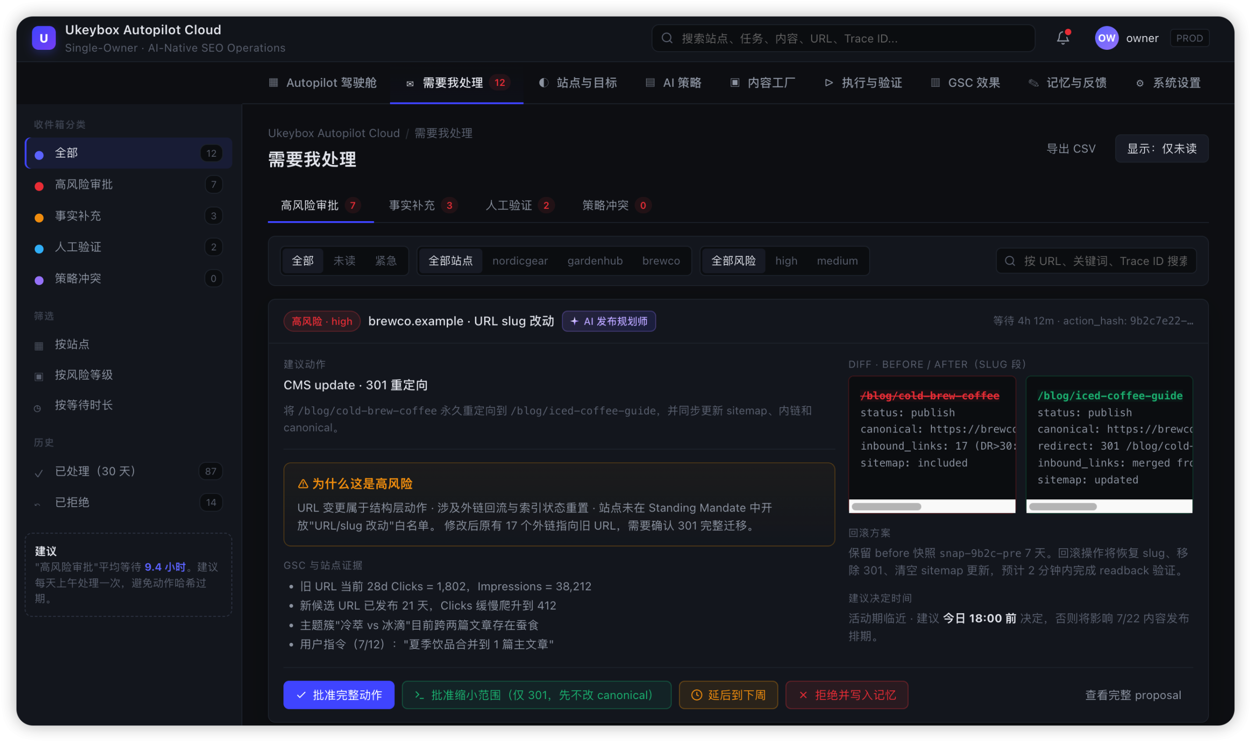 高风险审批卡